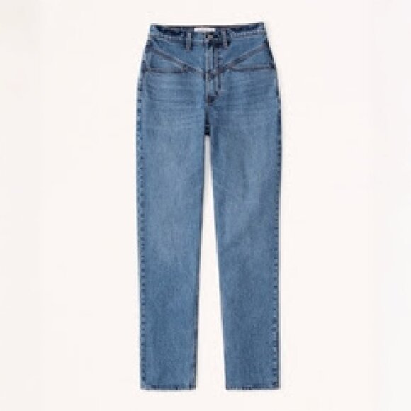 Abercrombie & Fitch Denim - Curve Love Ultra High Rise 90s Straight Jean